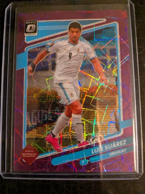 Panini Donruss Soccer 2021/22 Qatar Luis Suarez Purple Velocity Optic Prizm /99