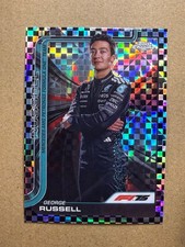 2025 Topps Chrome F1 George Russell Checkered Flag Refractor #7