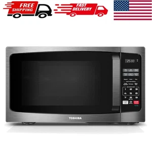 Compact 0.9 Cu Ft Microwave with 6 Menus, Child Lock & Mute Function - 900W