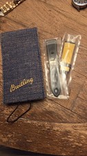 Breitling Black Drakkar Calfskin Leather Strap - 22/18mm 125/70 534X