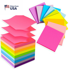 (18 Pads) Pop Up Sticky Notes 3x3 Refills, Strong Adhesive in, Bright 
