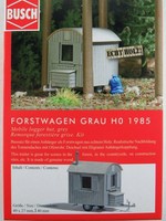 Busch 1985 Bausatz Forstwagen (Echtholz) In Grau 1:87/H0 Neu/Ovp
