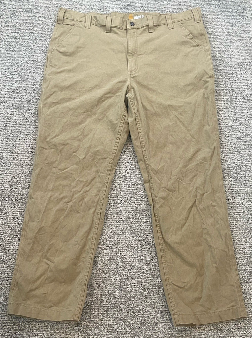 Carhartt Men's Relaxed Fit Light Canvas Work Pants 44x32 RN 1480