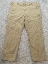 Carhartt Men's Pant 44x32 Relaxed Fit Light Canvas Workwear Utility RN 1480