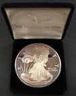 1991 Giant Proof .999 Fine Silver round! 4" diameter! 16 Troy Oz .999 Silver!