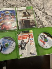 Microsoft Xbox 360 4 Game Lot Shadow Warriors Amped ESPN 2k5 Walking Dead