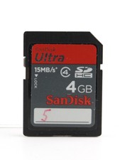 SanDisk SD Ultra 4GB SDHC Class 4 Memory Card