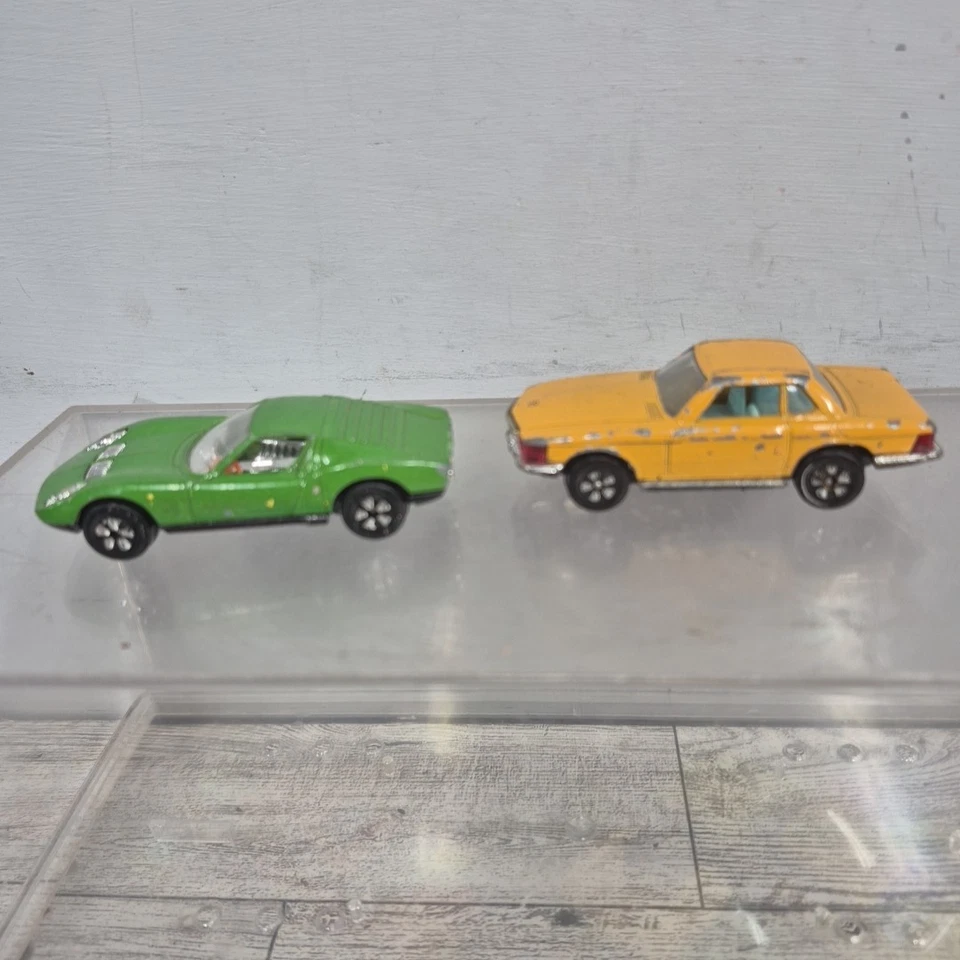 Lot of 10 Vintage Playart Cars Lambo Porsche Alfa Romeo Mercedes Jaguar Fiat - Image 4 of 4