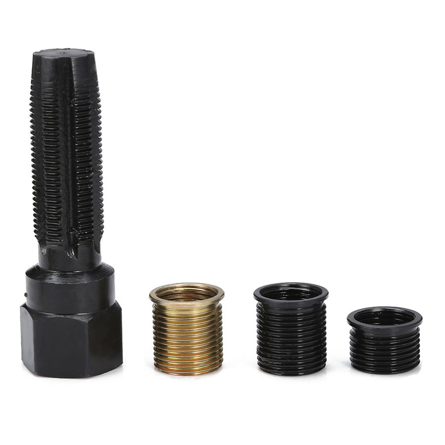 16PCS Thread Reamer Insert Kit Spark Plug Re-thread Repair Tap Tool M14 x 1.25mm