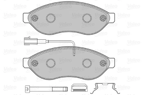 VALEO (598891) Bremsbeläge, Bremsklötze vorne für CITROEN FIAT PEUGEOT - Bild 1 von 2