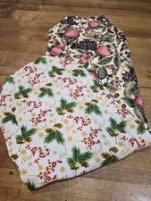 VTG Quilted Two-Sided Table Runner Christmas Fall Colors