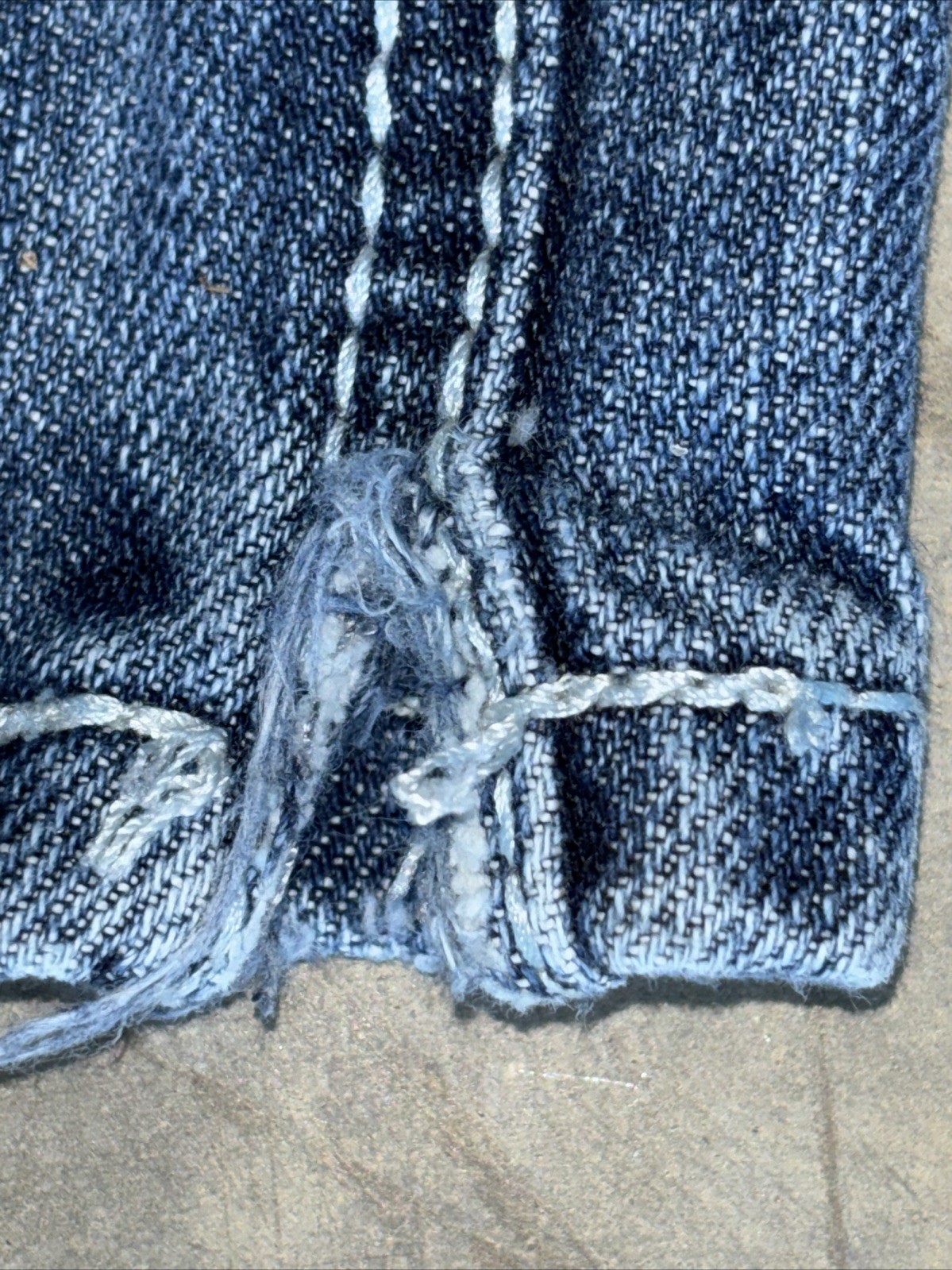 rock roll denim Double Barrle Stackable Jeans 40x… - image 5