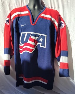 Nike USA Hockey Team Jersey Large Size World Cup of Hockey 2004(?) #SP 02 BLM