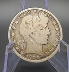 1906 d barber half dollar