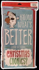 6 PACK MONEY GIFT CARD HOLDERS & ENVELOPES Dogs Xmas HALLMARK 