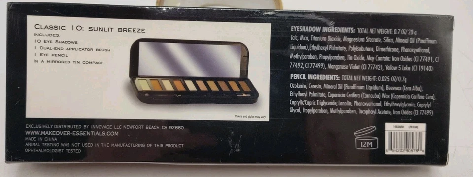 Makeover Essentials Sunlit Breeze Eyeshadow And Eye Liner Kit Brand New Sealed - Image 4 of 4