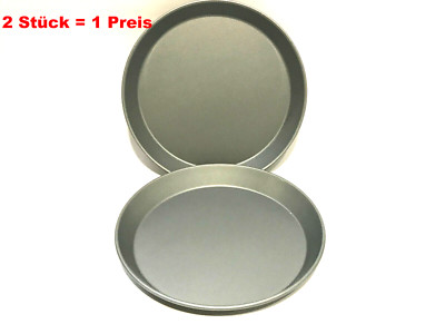 2 Stück Pizzaform Pizzablech Ø 24cm Backblech Ofenblech Rund Antihaft NEU 