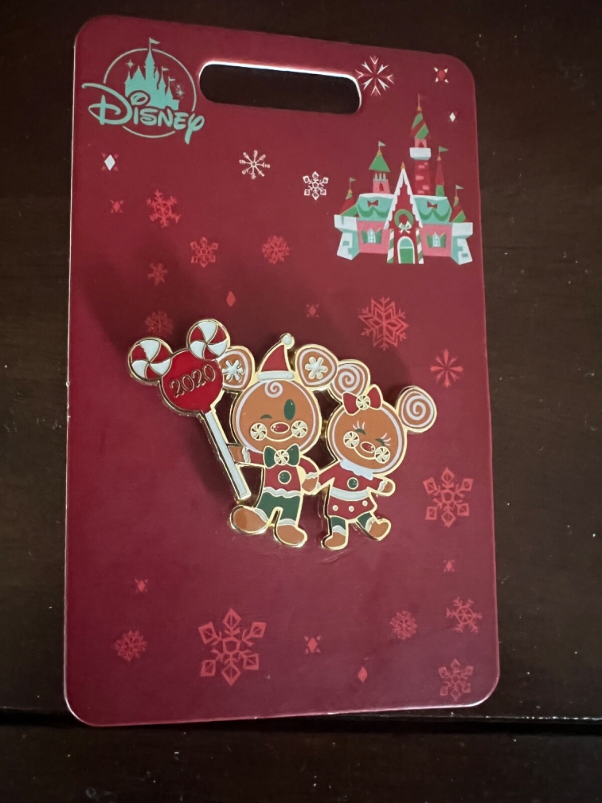 DS Disney Store Christmas Holiday 2020 Mickey and Minnie Gingerbread Cookies Pin