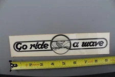 Go Ride A Wave Jay Adams Autographed Dogtown Z-Flex OG Vintage Surfing STICKER