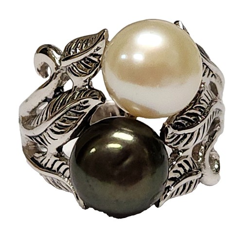 Bague Argentée Overlay Sans Marque - Taille 7.5 - Neuf Sans Emballage