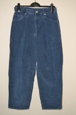 Womens Vintage Blue United Colors of Benetton Cord Chinos Trouers W27 L24