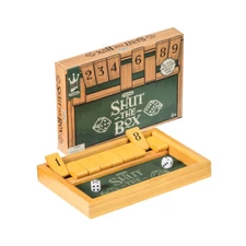 Schylling Toys Wooden Shut The Box Game #STBG - Classic Wood Toy, Nostalgic