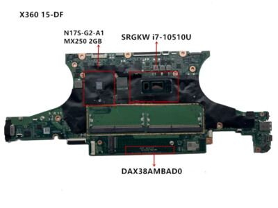 For HP spectre X360 15T-DF 15-DF Motherboard I7-10510U MX250 DAX38AMBAD0
