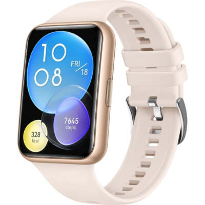 Armband für Huawei Watch Fit 2 Fixed Silikon Uhrband Uhrenarmband Beige