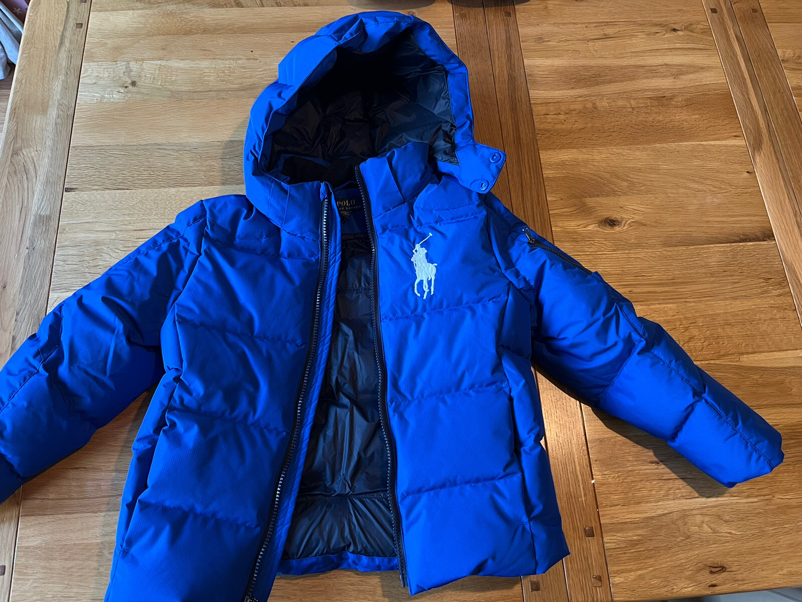 Cappotto Polo Ralph Lauren bambino 7 Y Big pony con cappuccio