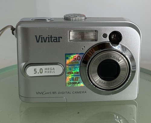 Vivitar ViviCam 5385 - 5.0 Mega Pixels Camera SILVER WITH CASE TESTED -628 - Picture 2 of 9