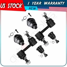 6pc For 04-15 Nissan Titan Armada Front Upper & Lower Suspension Ball Joint Kit