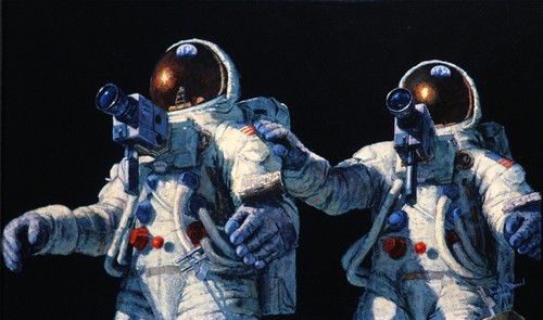 Alan BEAN Limited Edition ART Print " Heavenly Reflections NASA Gift astronaut