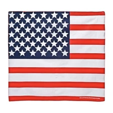 2pc Bandanna - Stars and Stripes - 22 x 22in - FAST US SHIPPER