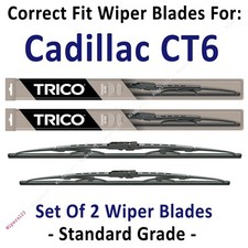 Wiper Blades 2-Pack Standard Wiper Blades fits 2016+ Cadillac CT6 - 30240/180