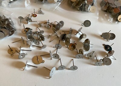 1000 Teile Edelstahl Ohrring Ohrstecker Aufhängehaken Ohrstifte Schmuckzubehör