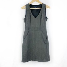 Gap Gray Sleeveless V-Neck Dress Office Career Academia, Size 2