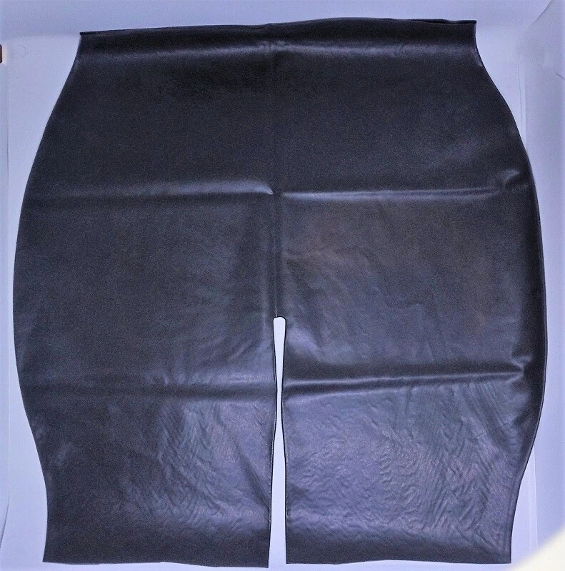 女式黑色乳胶橡胶模塑短裤高腰热裤 — 第 4/4 张图片
