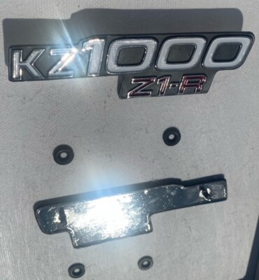 1978-1980 Kawasaki KZ1000 Z1R PAIRS Side Cover Badge Emblem RPLC