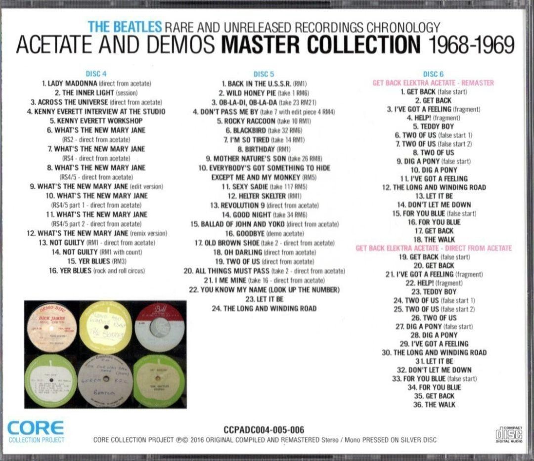 THE BEATLES Acetate and Demos Master 1958-1967 1968-1969