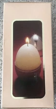 Vintage Max Factor Aquarius Enchanted 4" Egg CANDLE  ~ NEVER USED!!!!