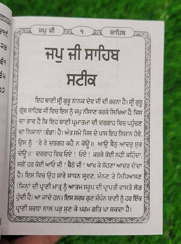 Sikh Sundar Gutka Steek Japji Rehras Sukhmani Anand Sahib Bani Punjabi Gurmukhi - Imagen 7 de 10