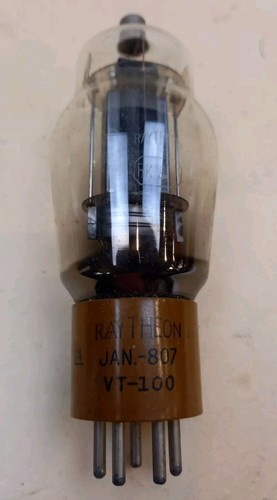 Raytheon VT100 807 Vintage Valve Tube NOS