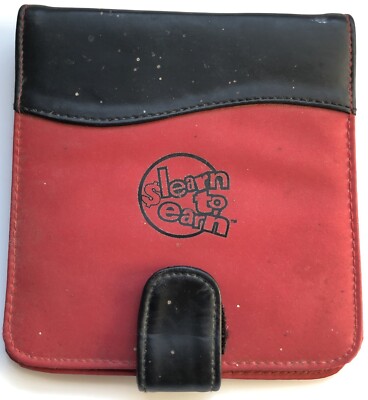 Learn To Earn 16 CD Binder Case Red/Black