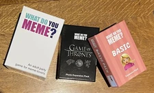 What Do You Meme Game and Expansion Packs - Lot ( Basic & Game Of Thrones)