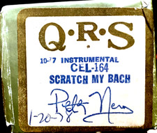 QRS Celebrity SCRATCH MY BACH Peter Nero CEL-164 Player Piano Roll