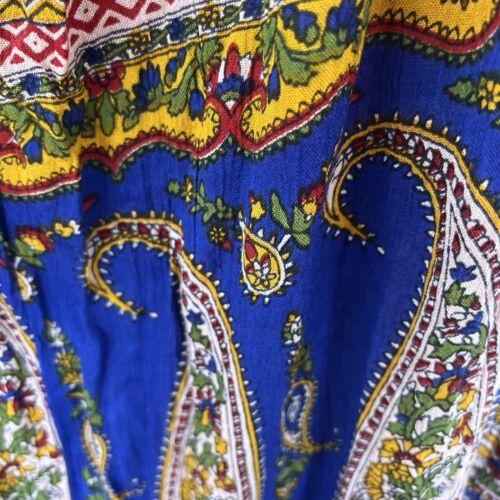 Urban Outfitters V neck Boho Midi Dress Maxi Size M L Archive renewal - Picture 9 of 12