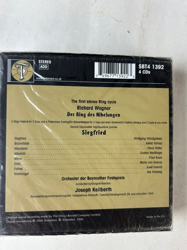 Wagner Siegfried Keilberth 1955 Bayreuth Windgassen Hotter Testament New Sealed - Picture 2 of 12