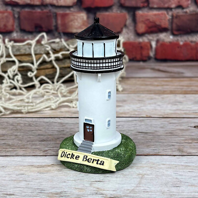 Dicke Berta 12cm Modell-Leuchtturm maritime Dekoration