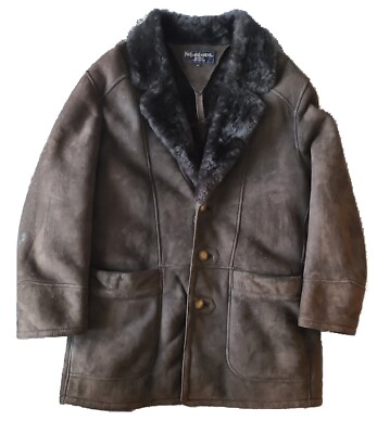 YVE SAINT LAURENT SHEEPSKIN COAT SPORTSWEAR ESSESS FASHION LOGO BUTTONS, 95