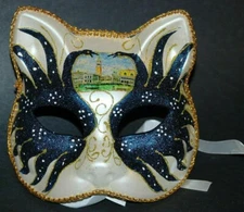 MASQUERADE CARNIVAL MARDI GRAS VENETIAN MASK (M9394 Blue)